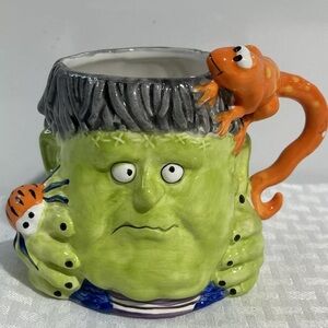 JC Penney Home Collection Halloween "FRANKENSTEIN" Coffee Mug RARE . NO CHIPS
